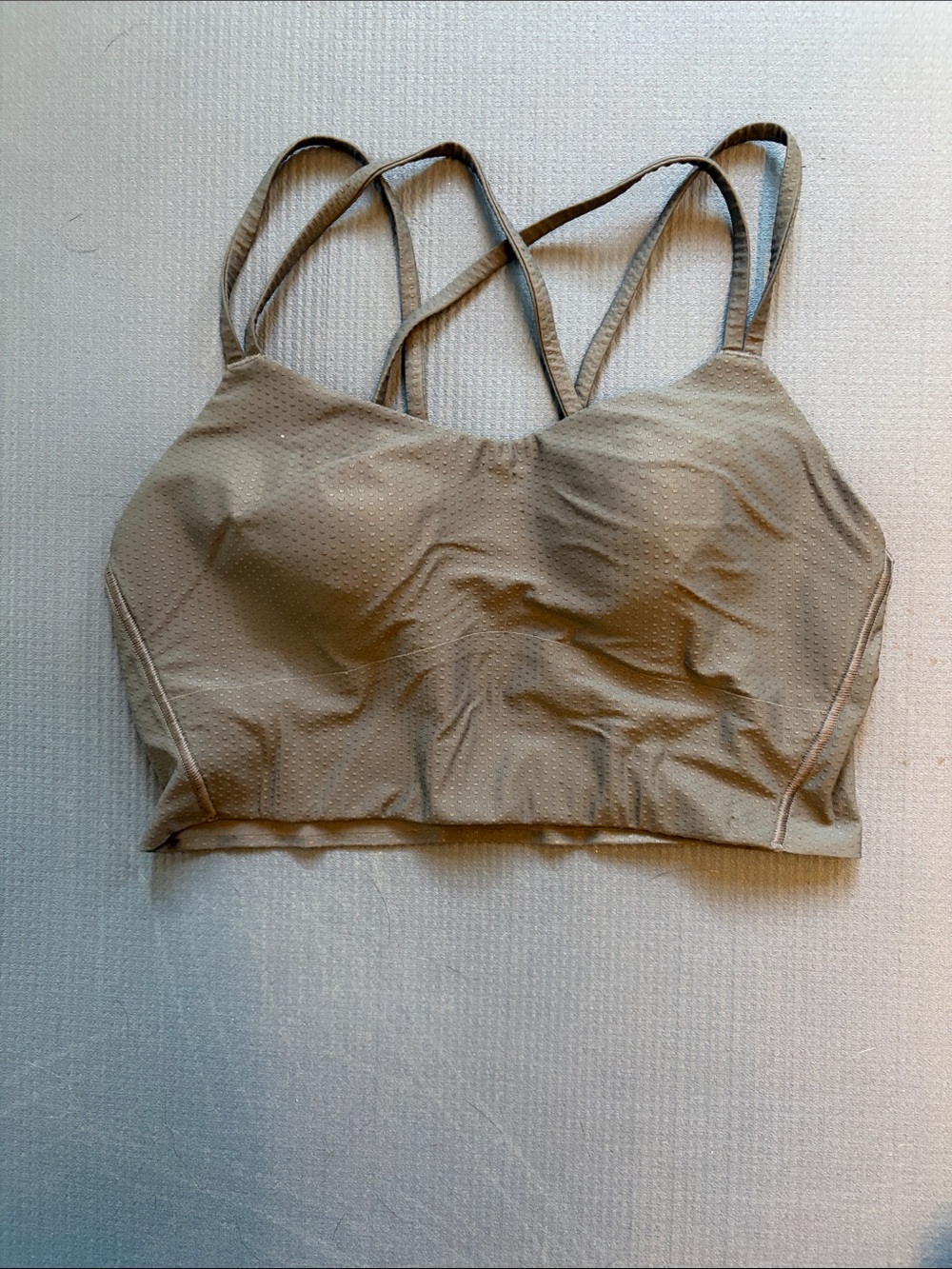 lululemon athletica Strappy Wireless long line bra. Size M. Padded, fixed cups